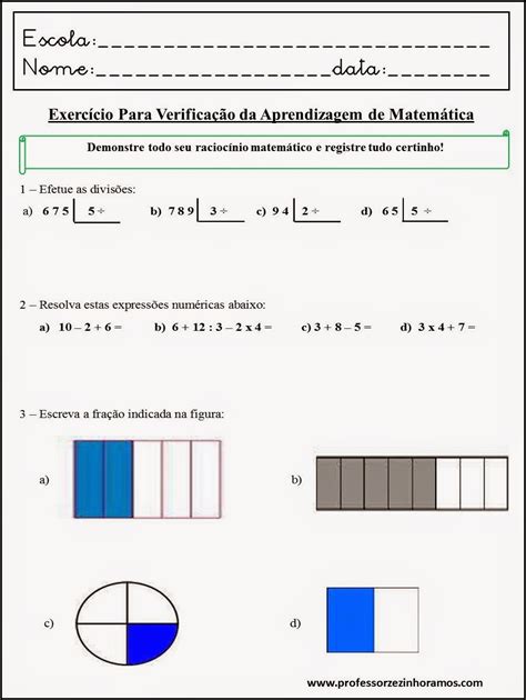 Prova Matematica 5 Ano EDULEARN