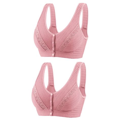 Mallwal Comfortable Bras For Older Women Back Smoothing Bra Feature V Neck Sport Bra Style W 997