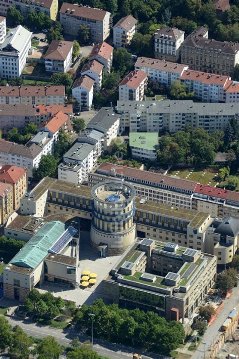 Luftbild Stuttgart - Museums- Gebäude- Ensemble Haus der Geschichte Baden-Württemberg an der ...