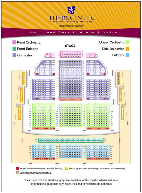 Seating Chart - Luhrs Performing Arts Center