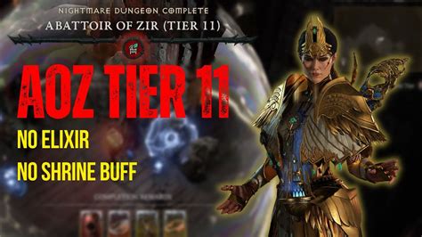 Abattoir Of Zir AoZ Tier 11 Sorcerer Ball Lightning Diablo 4 Season 2