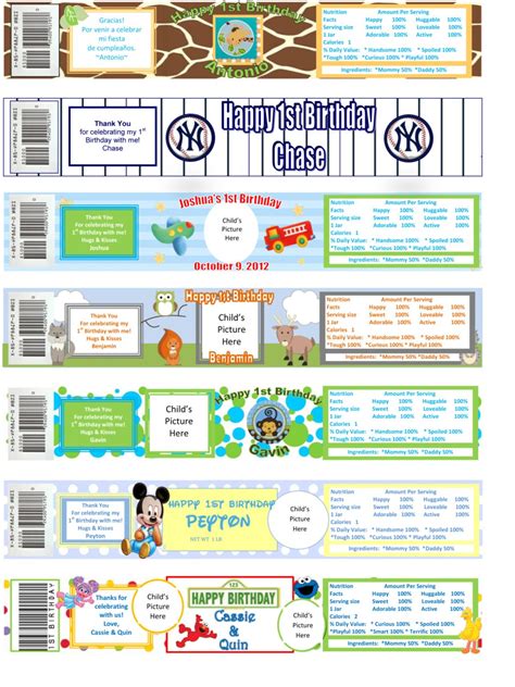 Printable Baby Food Jar custom Labels Birthday Sample Boys - Etsy