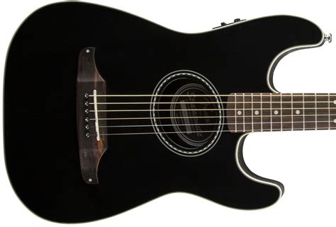 Fender Stratacoustic Black электроакустическая гитара купить в Москве в ...