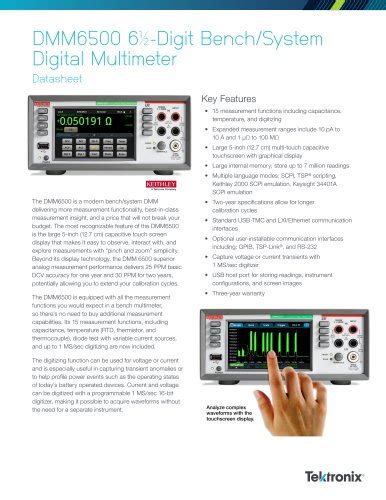 DAQ6510 Data Acquisition And Logging Multimeter System Keithley