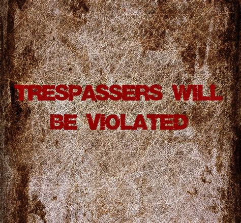 Trespassers Will Be Violated Self Quotes Lennon Burlap Bag Poems Reusable Tote Bags