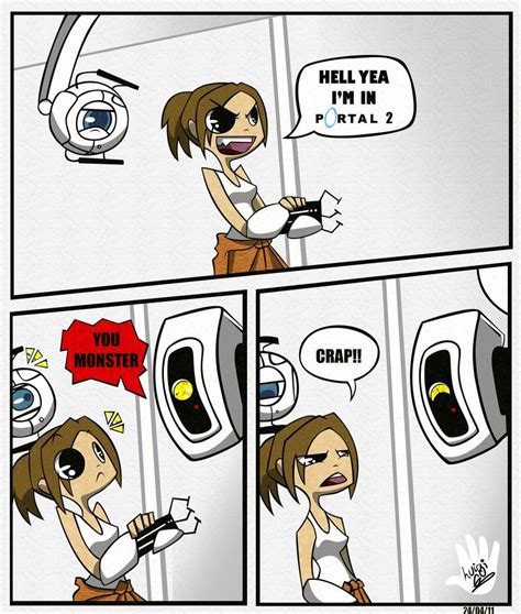 On Deviantart Portal 2 Funny