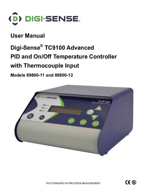 Fillable Online User Manual Digi Sense Tc Advanced Pid And On