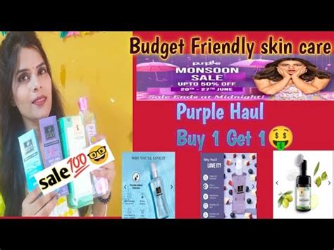 Purple Skin Care Sale Live Purple Haul Good Vibes Buy Get Free