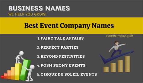 499 Catchy And Unique Event Company Names Ideas Informative House