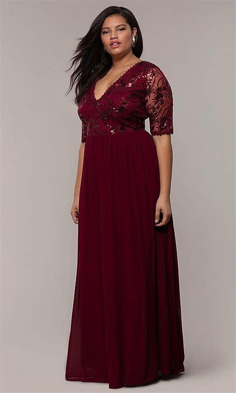 Long Embroidered Bodice Plus Size Red Prom Dress Plus Size Maternity Dresses Plus Size