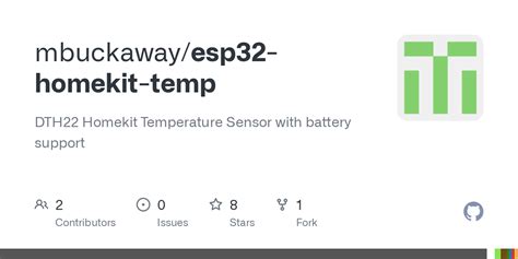 GitHub Mbuckaway Esp32 Homekit Temp DTH22 Homekit Temperature Sensor