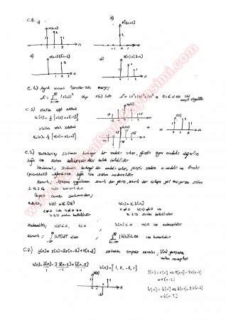 Sinyaller Ve Sistemler Vize Sorular Ve Z Mleri Sayfa Vize Ve