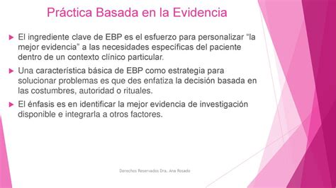 Práctica Basada En La Evidencia Ppt Descargar