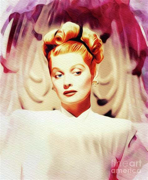 Lucille Ball Vintage Actress Painting By Esoterica Art Agency Fine