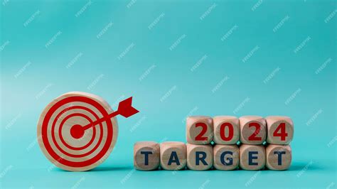 Premium Photo Business Target And Dartboard With The Word Target 2024