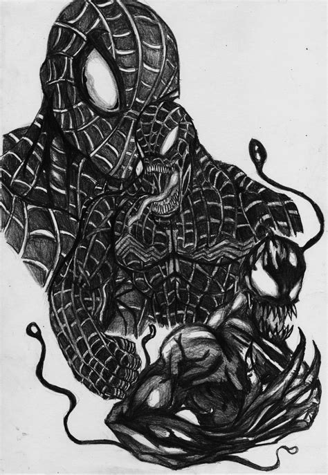 spiderman venom and carnage by darkartistdomain on DeviantArt