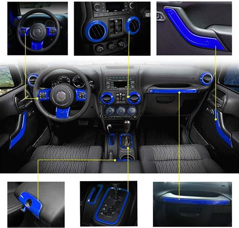 Jeep Wrangler Interior Trim Kit Blue Cabinets Matttroy