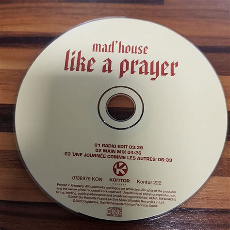 Madhouse Like A Prayer Nm Mcd Ebay