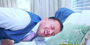 MEN PLAYING Suited Franky Fox Served A Sloppy Blowjob In An Ass Fucking With Logan Moore