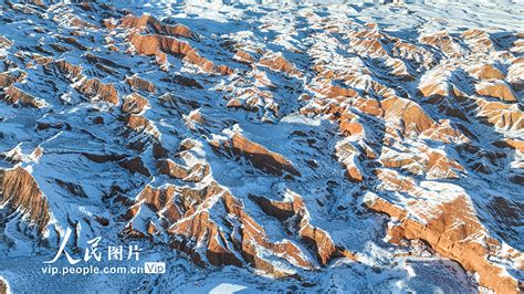 甘肃张掖：雪浴丹霞景色美【8】 图片频道 人民网