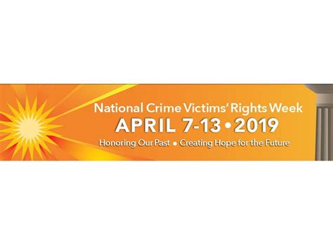 2019 National Crime Victims Rights Week Theme Video Features The Work