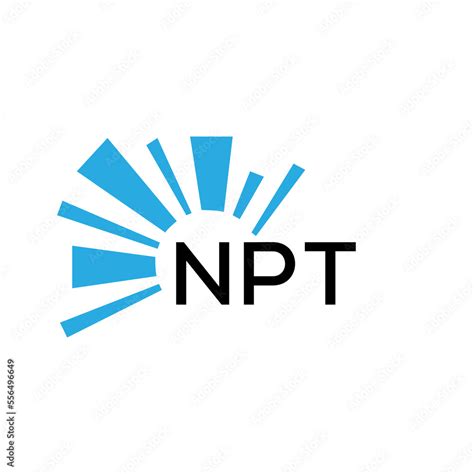 Vecteur Stock Npt Letter Logo Npt Blue Image On White Background And