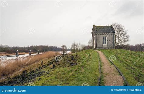 Small House On Top Of A Grassy Hill Stock Image Image Of Hill Front 108381409