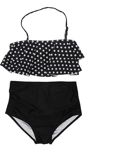 Volang Bikini H G Midja Ryggl S Baddr Kt Halter Baddr Kt Svart S Fruugo Se