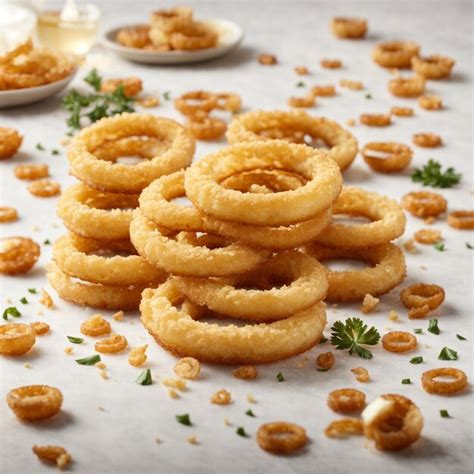 Premium Photo Frozen Onion Rings In Air Fryer