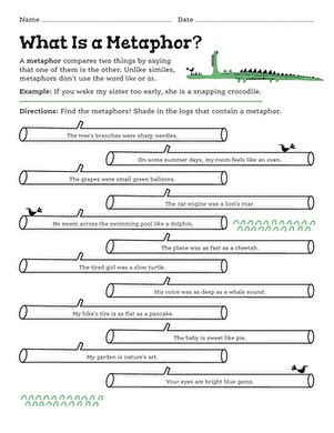 Worksheet Making Metaphors Worksheets Library