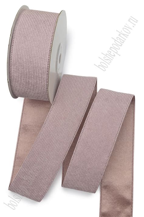 Лента вельвет/атлас 3,8 см*10 ярд (SF-7314) пенка №6 В Интернет ...