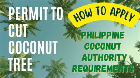 Paano Makakuha Ng Permit To Cut Coconut Tree Mula Sa Philcoa Youtube