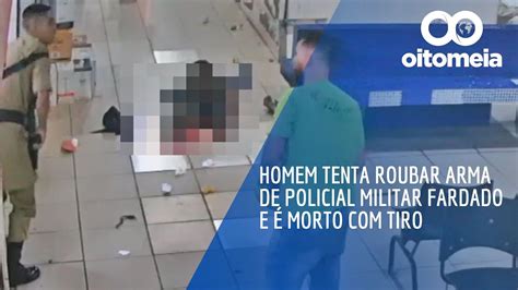 Homem tenta roubar arma de policial militar fardado e é morto tiro