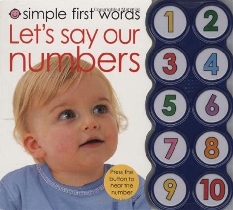 Amazon Simple First Words Let S Say Our Numbers Priddy Roger Books