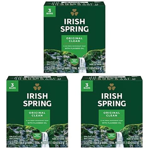 Amazon Irish Spring Deodorant Bar Soap Original Green