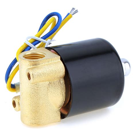 Электромагнитный клапан DC 12V 1/4 ''электрический клапан латунный ...