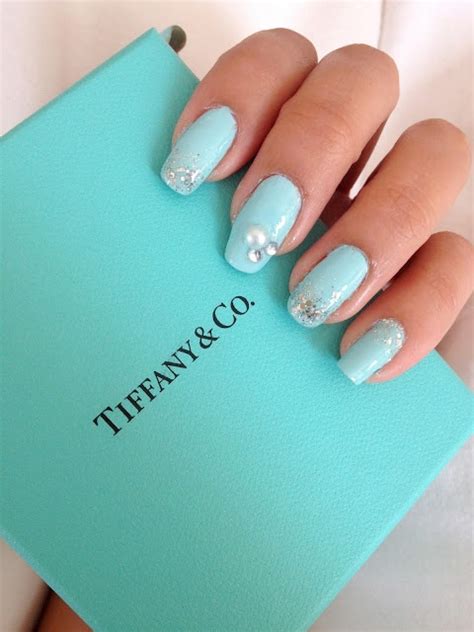 Late Night Minutes Tiffany And Co Inspired Nails Tiffany Blue Nails Nails Fancy Nails