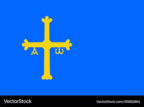 Asturias flag Royalty Free Vector Image - VectorStock