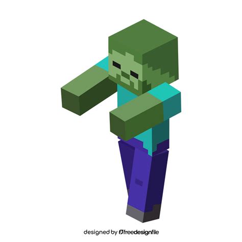 Minecraft zombie clipart free download