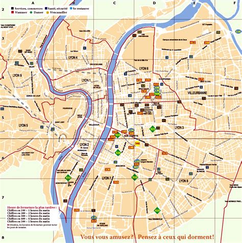 carte de lyon plan vacances arts guides voyages