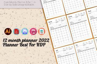 Kdp Planner Month Printable Graphic By Asmaakterprinthouse