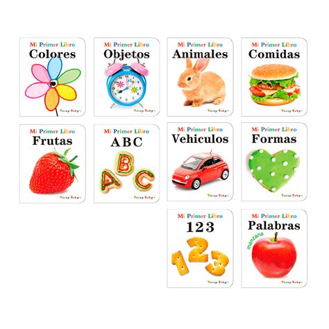 LIBRO INFANTIL MI PRIMER LIBRO 8 HOJAS 17X14CM ESPAÑOL — El Clon