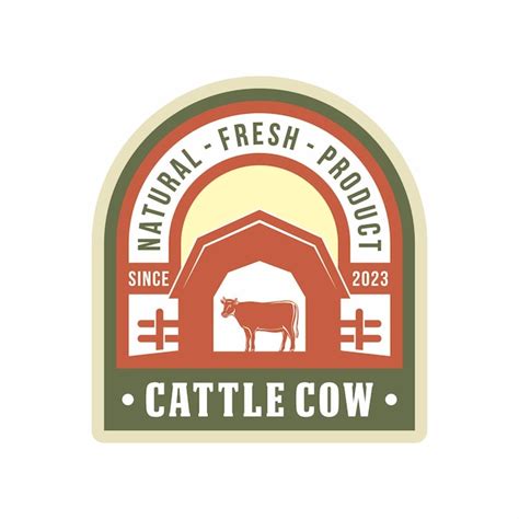 Premium Vector Cattle Farm Logo Design Template Cow Design Vector