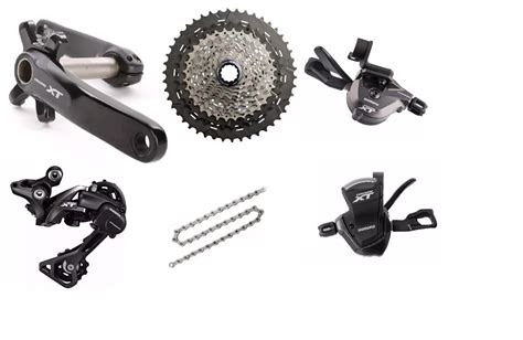 Kit Grupo Shimano Xt M X V X Pe De Vela S Coroa R