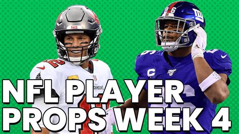 Nfl Player Props For This Week Week 4 Elite Entry Best Bets Youtube