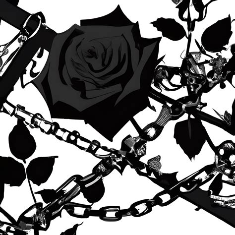 Gothic Roses Stencil Background · Creative Fabrica