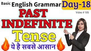 Past Indefinite Tense Simple Past Tense Learn Tens Doovi