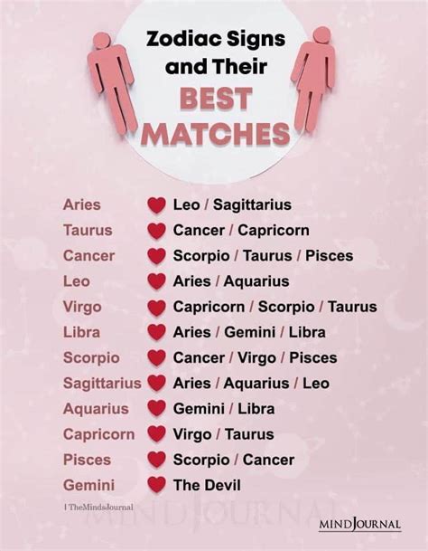 Zodiac Signs And Their Best Matches Artofit