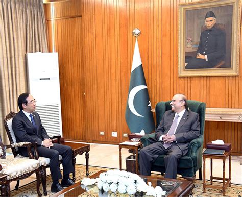 The Ambassador Of Japan To Pakistan Mitsuhiro Wada Calls On President