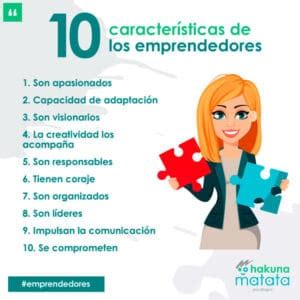 Emprendedores 10 características que los identifica